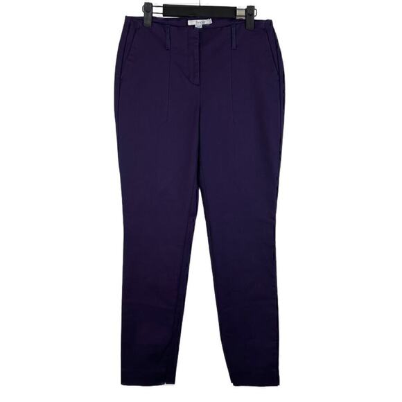 Boden Chelsea Turn Up Slim Straight Trousers in Deep Purple Size US 6R - Picture 1 of 9